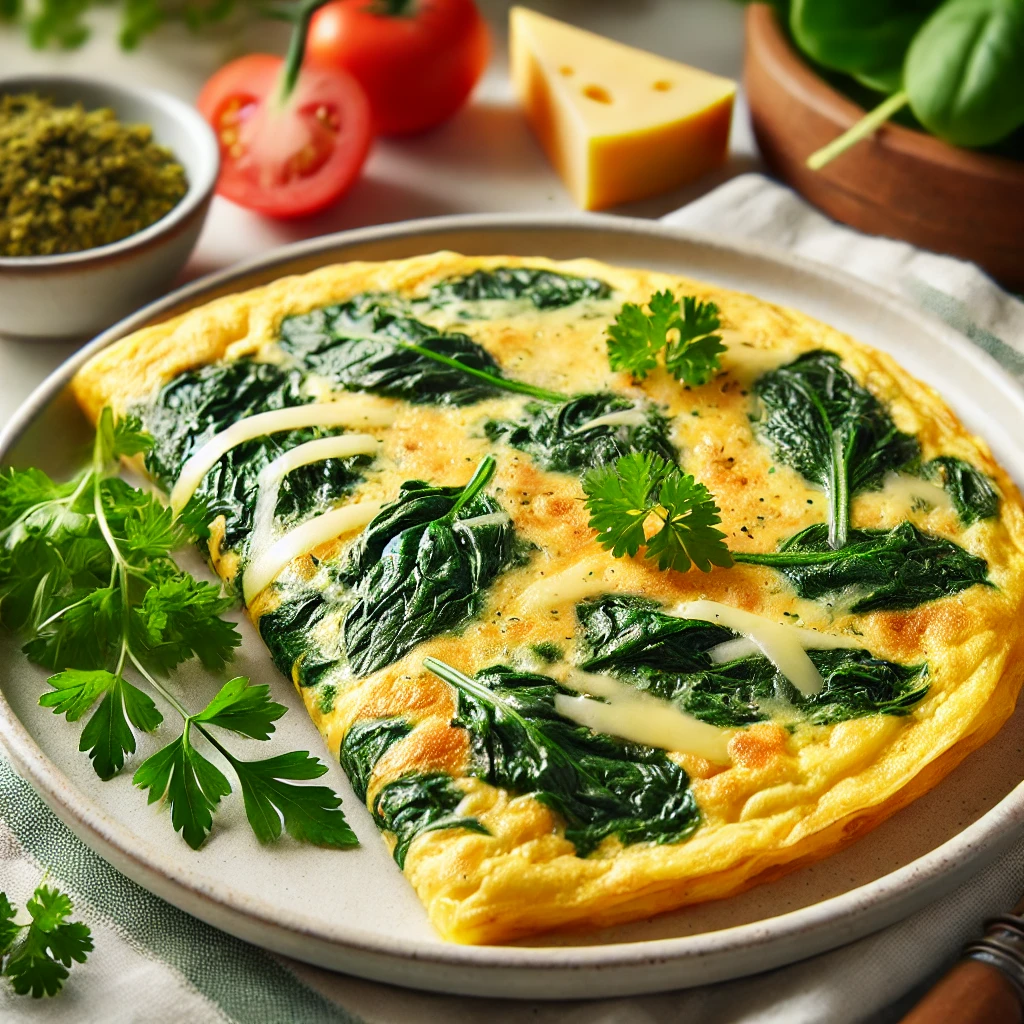 ıspanallı peynırlı omlet.webp