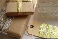 How to Wrap Holiday Gifts with Foil Ribbon for a Luxe Finish