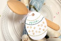 Printable Embroidered Easter Basket Tags for Personalized Gifts