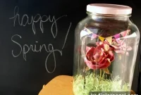 Spring Terrarium DIY: Create a Lush No-Plant Glass Display