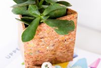 Geometric Cork Desk Organizer DIY: Step-by-Step Office Project