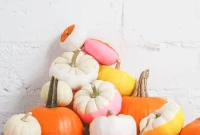 Balloon-Dipped No-Carve Pumpkin DIY Ideas
