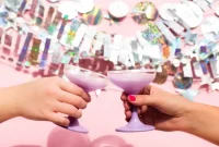 Holographic New Year’s Eve Garland and Photo Booth Backdrop DIY