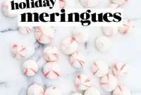 Blood Orange Vanilla Bean Meringues for the Holidays