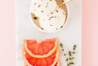 Grapefruit Vanilla Thyme Ice Cream Recipe for Summer Dessert
