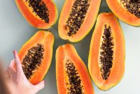 Behind the Scenes: Covered in Paint and Papayas -> Painted & Papaya-Stained: Behind the Scenes of an Unusual Shoot
