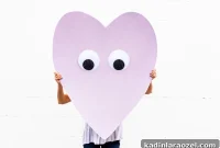 Giant Googly-Eye Heart Valentine DIY for Telegram Gift
