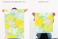 Turn Vintage Pillowcases into Napkins in Minutes + DIY Easter Place Cards