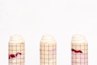 Color-Blocked Peanut Butter & Jelly Milkshakes for Milkshake Monday