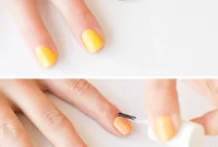 Sunny Striped Nail Art Tutorial: DIY Summer Manicure Ideas