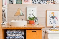 Tiny Guest Bathroom Makeover for Pattern Lovers