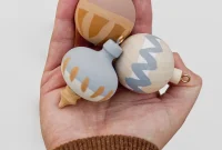 DIY Painted Wood Ornaments and Gift Toppers Tutorial