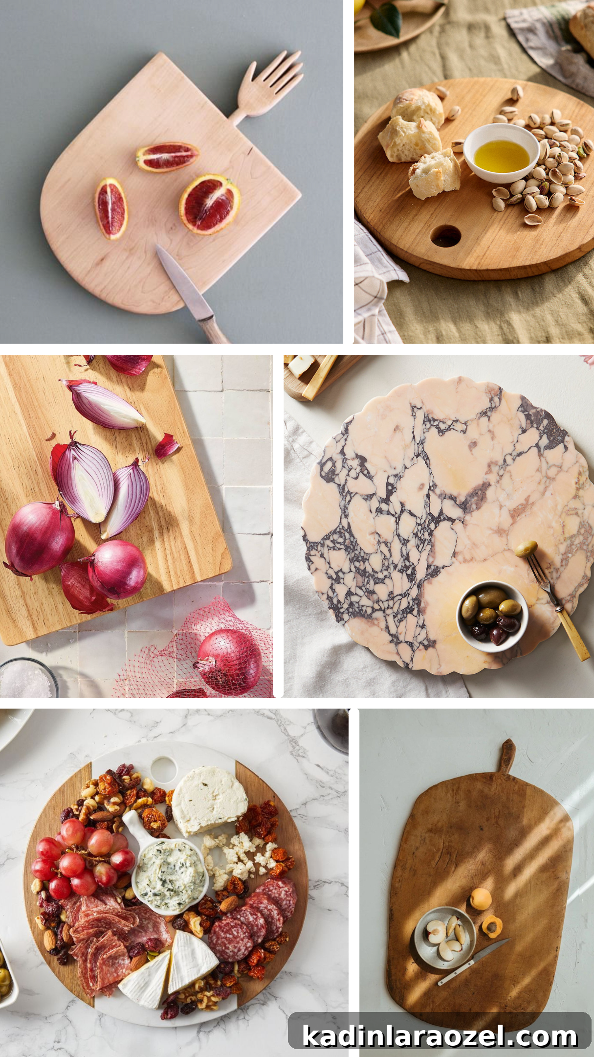 Festive Christmas Charcuterie Board Ideas for Holiday Entertaining 4 Roundup of serving boards in wood and marble