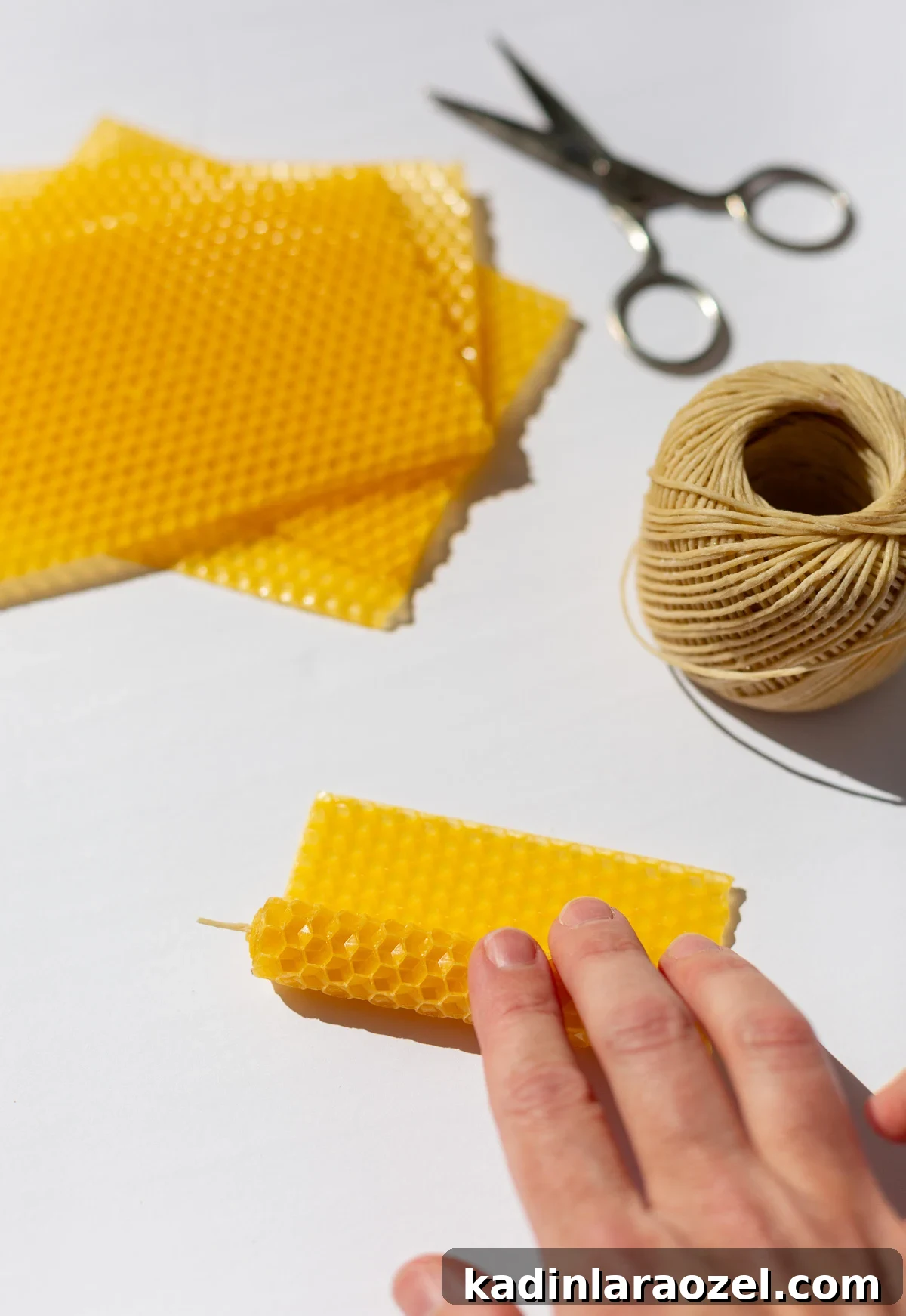 Make Rolled Beeswax Candles: Step-by-Step Guide for Beginners 6 rolling sheets of beeswax to make candles