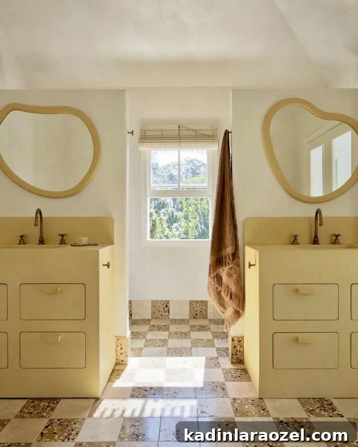 Butter Yellow Interiors: Stylish Ways to Use This Season’s Color 3 butter yellow bathroom with modern style