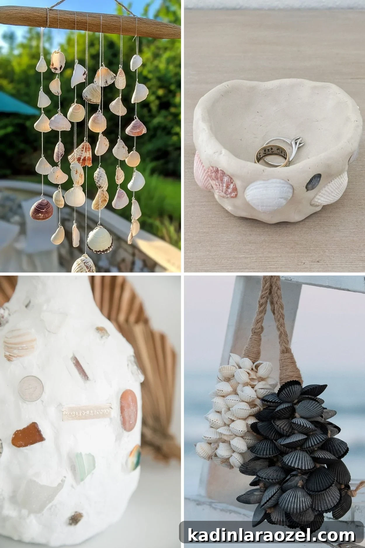 home decor diy ideas that use seashells from the beach