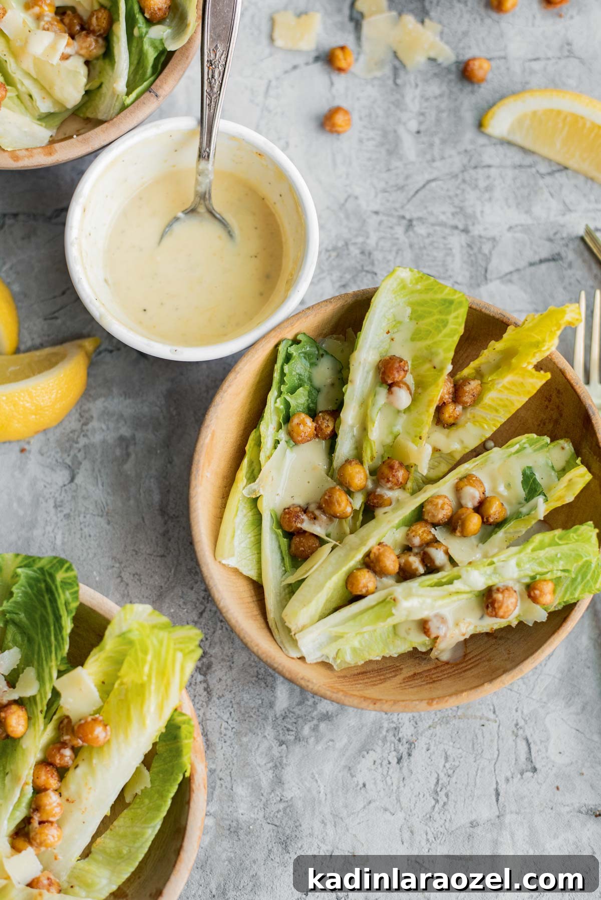 fresh summer salad with homemade dressing