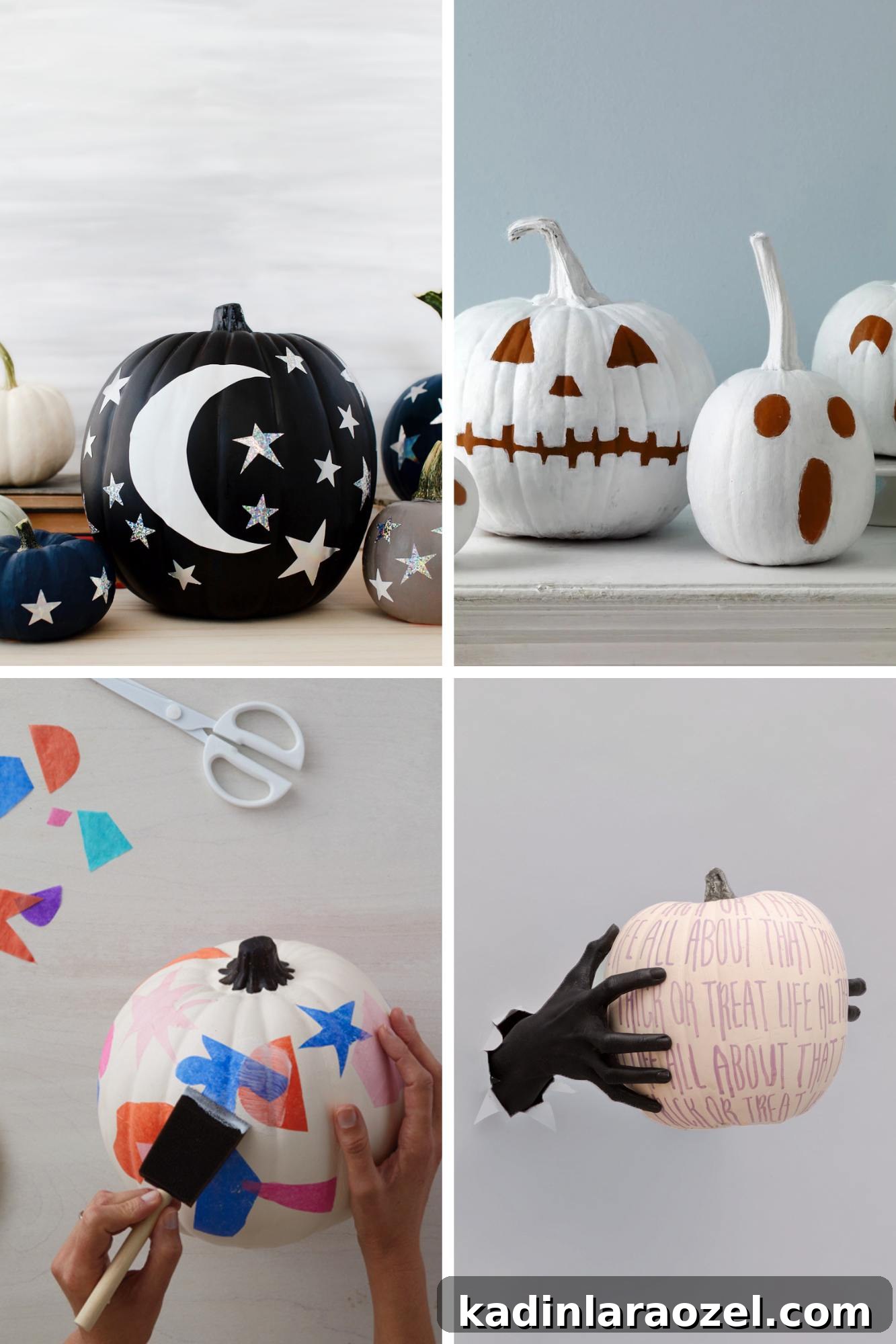 roundup of halloween pumpkin decorating ideas