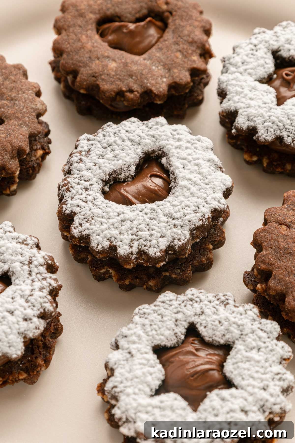 Decadent Chocolate Hazelnut Cookie Recipe 16 nutella stuffed linzer cookies