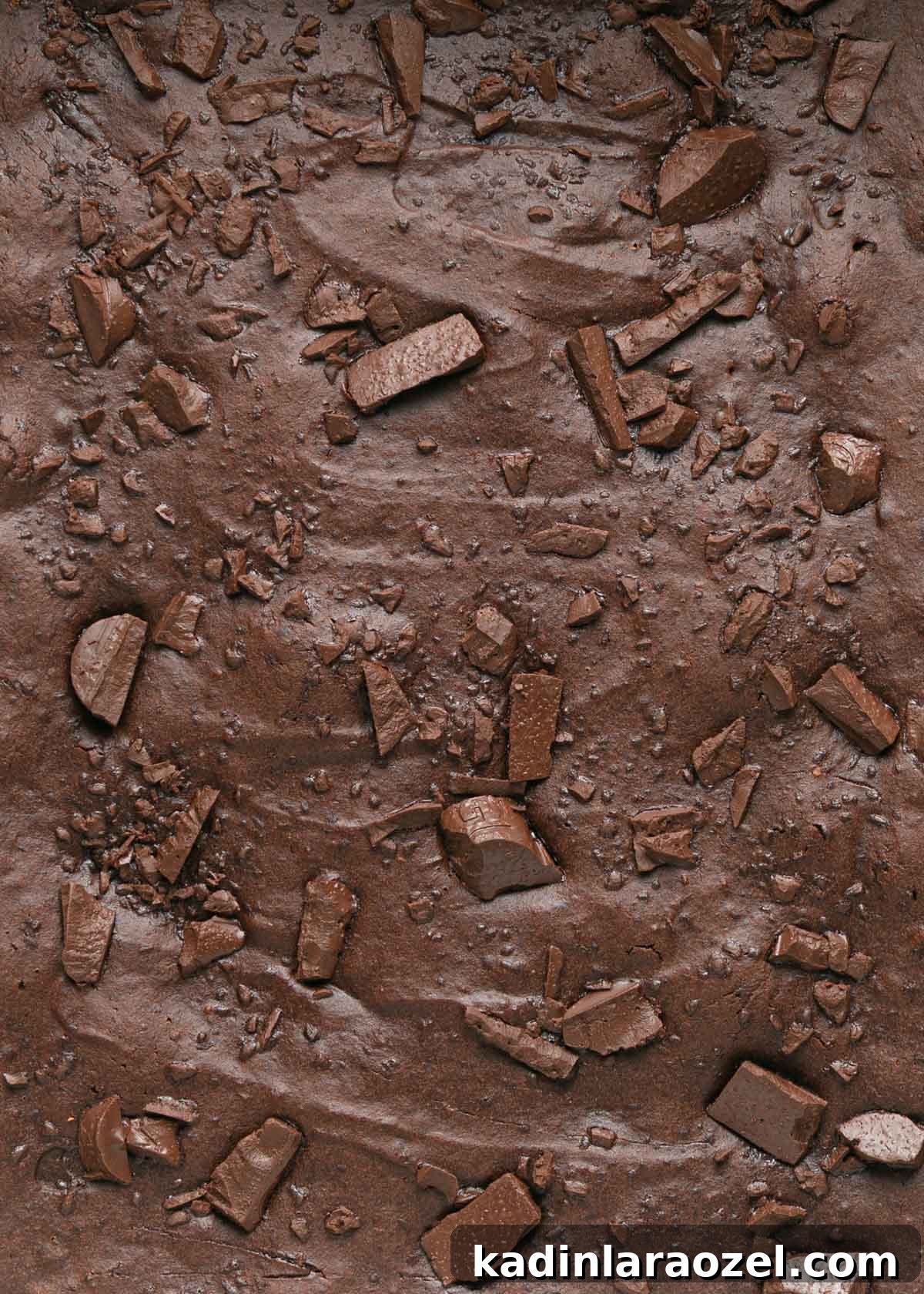 baked brownies before they are cut into squares 