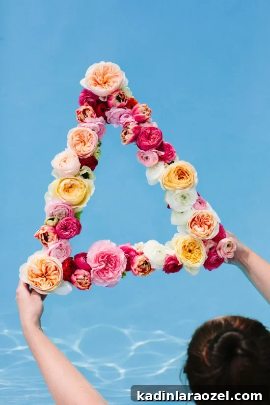 DIY // Floating Flower Wreath