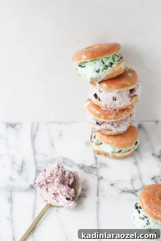 Donut Ice Cream Sandwich Recipe: How to Make a Decadent Treat 2 Donut Ice Cream Sandwich