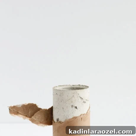 DIY Concrete Vase from a Mailing Tube: Step-by-Step Guide 4 img 69085 3