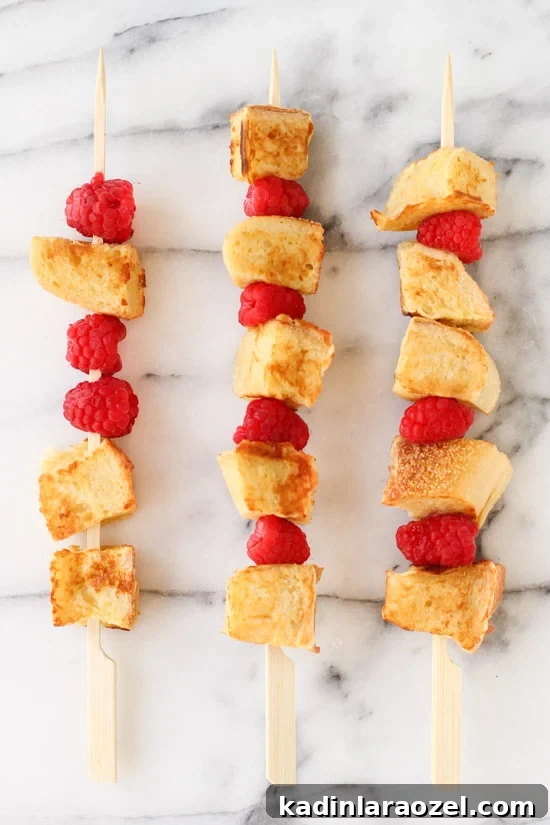 French Toast Kabobs: Sweet Breakfast Skewers with Fruit 3 French Toast Kabobs