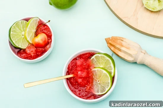 Bonita Granita: A Two Ingredient Recipe for Cherry Limeade Granita
