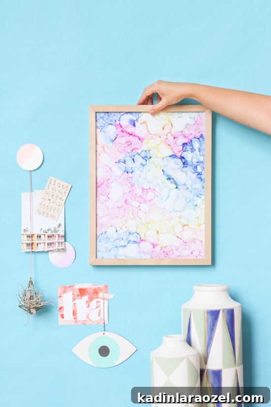 How to make color cloud art in under an hour with rubbing alcohol and markers