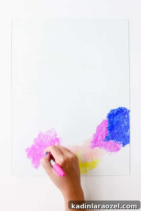 DIY Color Cloud Art in Under an Hour with Rubbing Alcohol and Markers