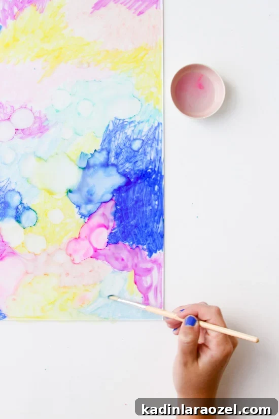 DIY Color Cloud Art in Under an Hour with Rubbing Alcohol and Markers