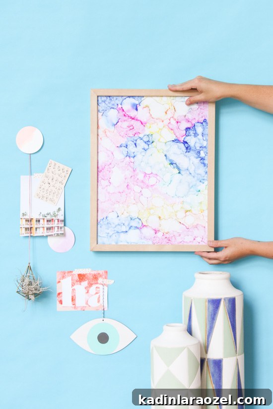 DIY // Abstract Color Cloud Art in Under an Hour