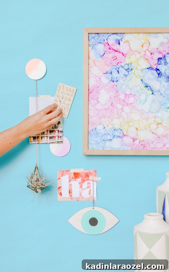 DIY // Abstract Color Cloud Art in Under an Hour