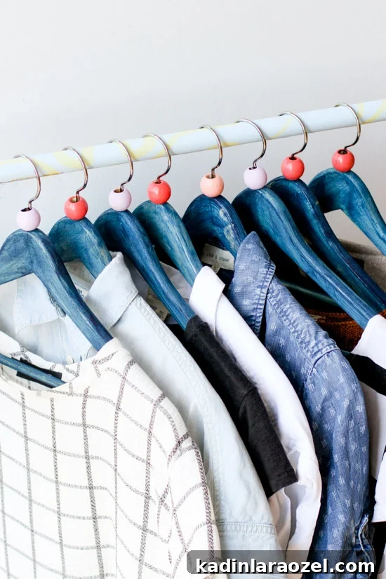 Indigo Dyed Clothing Hanger DIY
