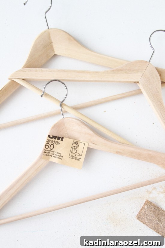 DIY // Dyed Wood Clothing Hangers