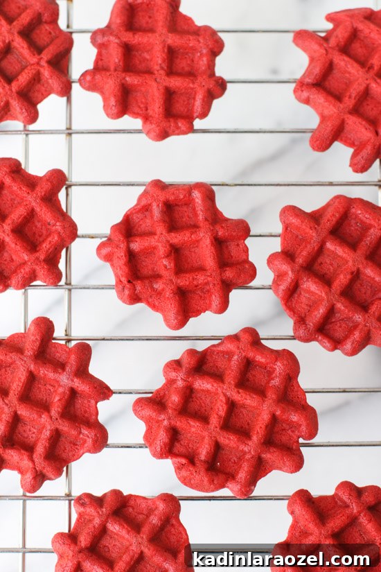 Red Velvet Mini Waffles Recipe