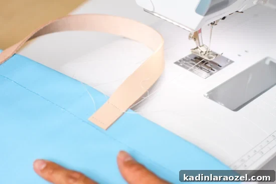 Upgrade Any Tote Instantly with a Sewn Leather Handle Tutorial 8 How to sew leather handles onto a tote bag