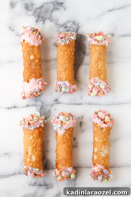 Homemade Cereal Cannoli Recipe That Kids Will Love 3 Colorful homemade cannolis. Click through for the simple recipe to make your own.