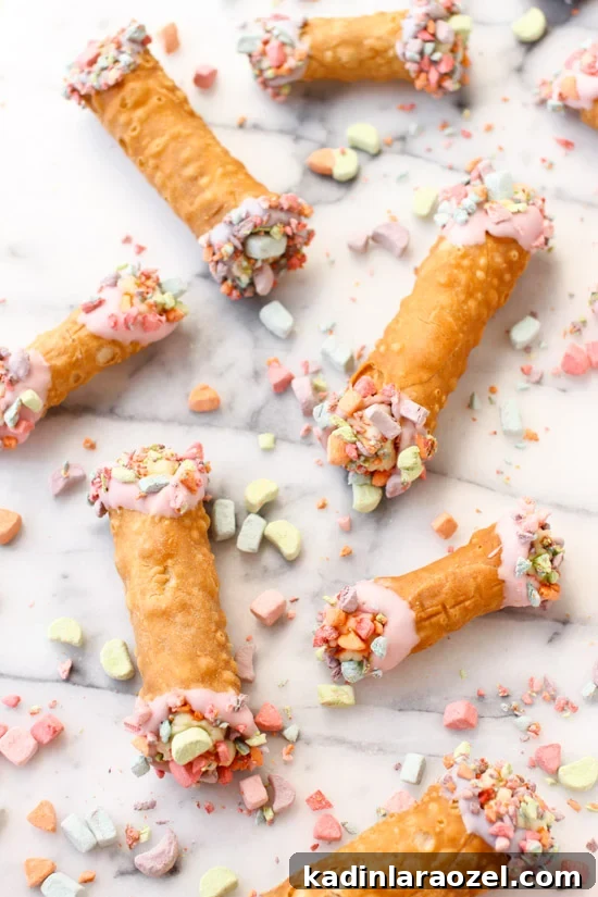 Homemade Cereal Cannoli Recipe That Kids Will Love 4 Colorful cannolis! Click through for the simple recipe to make your own.