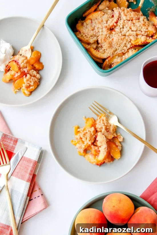 Easy Peach Crumble Recipe