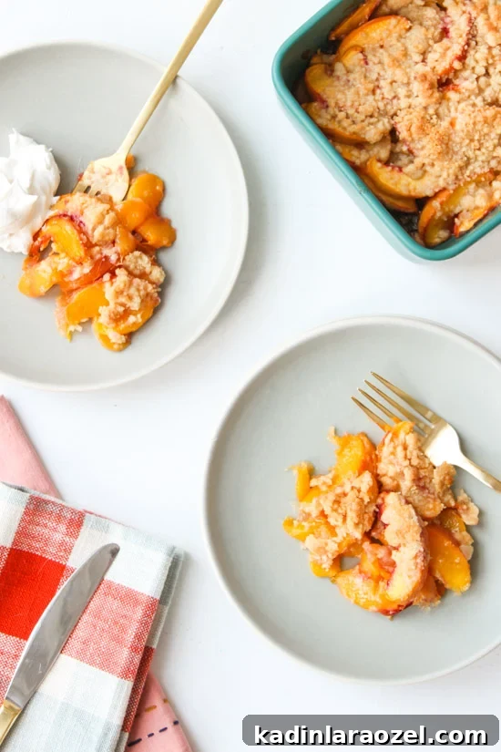 Easy Peach Crumble Recipe