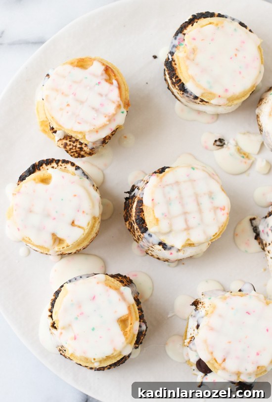 Weekend S'more Waffle Sandwiches: Gooey Chocolate & Marshmallow Treat 3 S'more Waffle Sandwiches