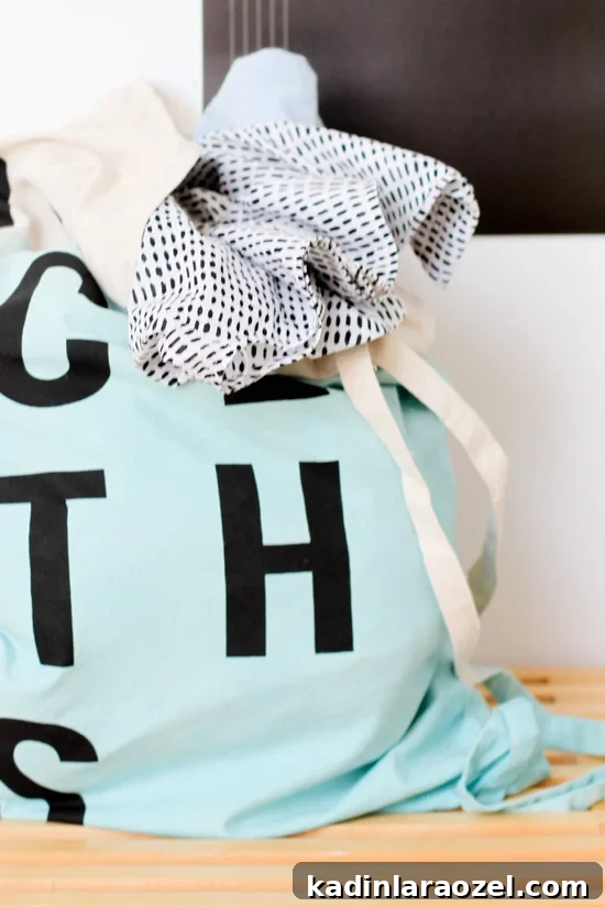 Dip-Dye a Laundry Bag Fast: Simple Step-by-Step Guide 4 DIY Dip Dyed Laundry Bag
