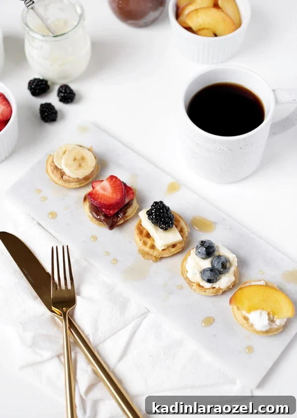 mini waffles for the win #miniwaffles #breakfastwaffles