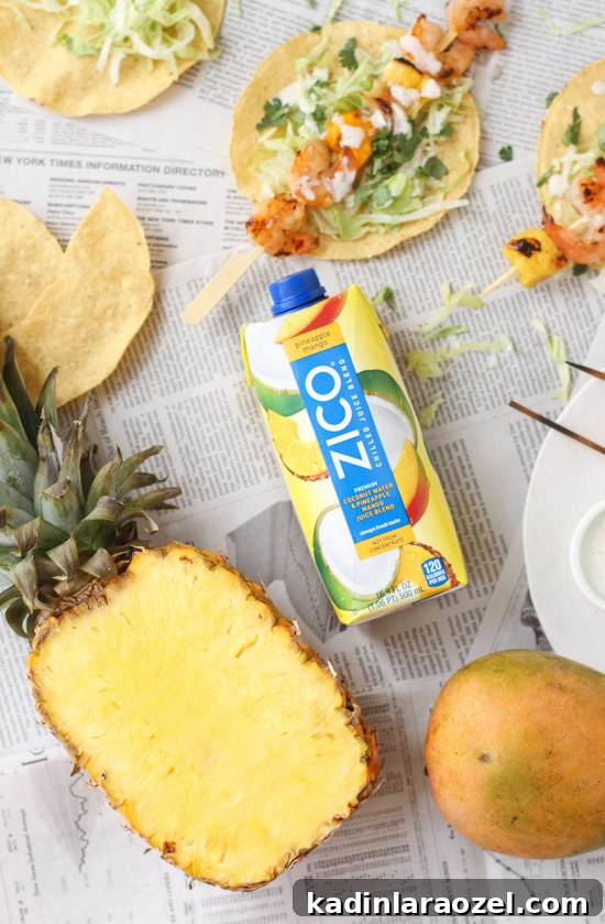Pineapple mango shrimp kabobs recipe