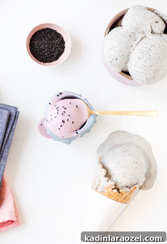 Taro & Black Sesame Ice Cream Duo: Creamy Asian Dessert Pairing 4 Taro and Black Sesame Ice Cream Recipe