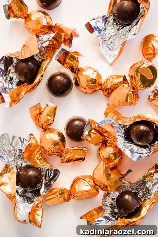 Dark chocolate peanut butter salted caramel truffles