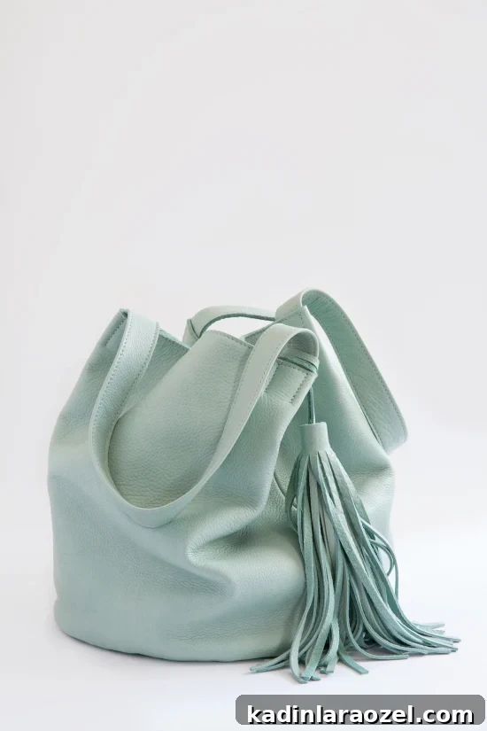 Fall Fashion: 11 Essential Bags You Need This Season 8 mint leather bucket bag