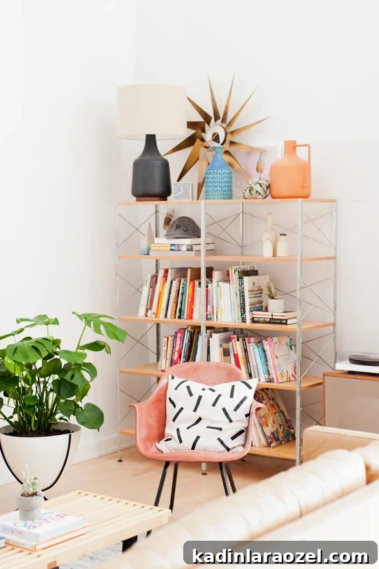 Midcentury living room reveal
